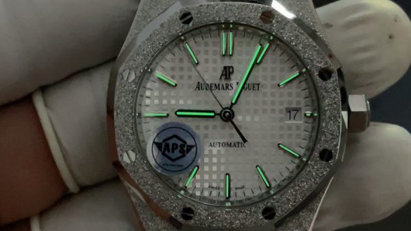 APS Factory Audemars Piguet Royal Oak Frosted 15454BC.GG.1259BC.01 - 图片 9