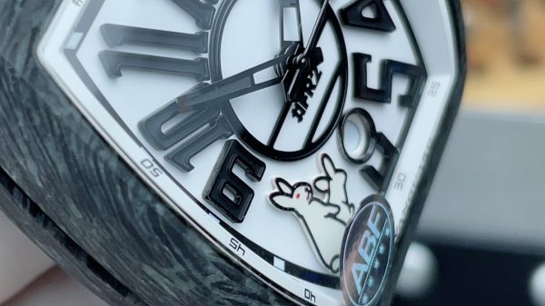 ABF Factory Franck Muller Vanguard V45 44mm Carbon fiber Rubber Strap White Dial - 图片 3
