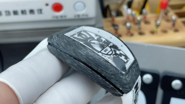 ABF Factory Franck Muller Vanguard V45 44mm Carbon fiber Rubber Strap White Dial - 图片 4