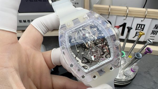 EUR Factory Richard Mille RM056 43mm Snow Glaze Rubber Strap