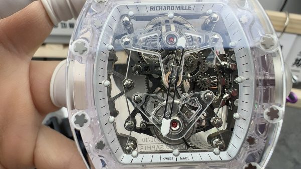 EUR Factory Richard Mille RM056 43mm Snow Glaze Rubber Strap - 图片 2