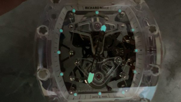 EUR Factory Richard Mille RM056 43mm Snow Glaze Rubber Strap - 图片 9