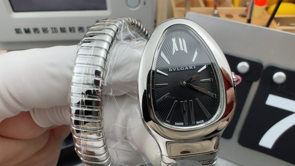 BV Factory Bvlgari Serpenti 102824 Steel Roman Numerals Black (solid) Dial - 图片 2