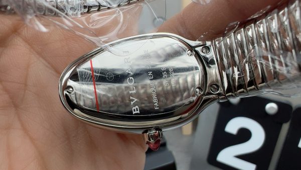 BV Factory Bvlgari Serpenti 102824 Steel Roman Numerals Black (solid) Dial - 图片 5