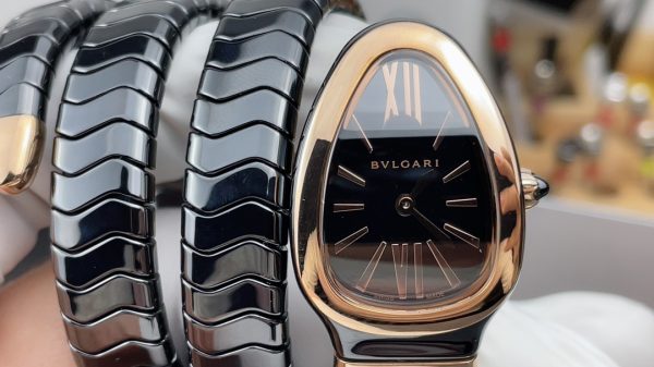 BV Factory Bvlgari Serpenti 102735 Steel Roman Numerals Black (solid) Dial - 图片 2